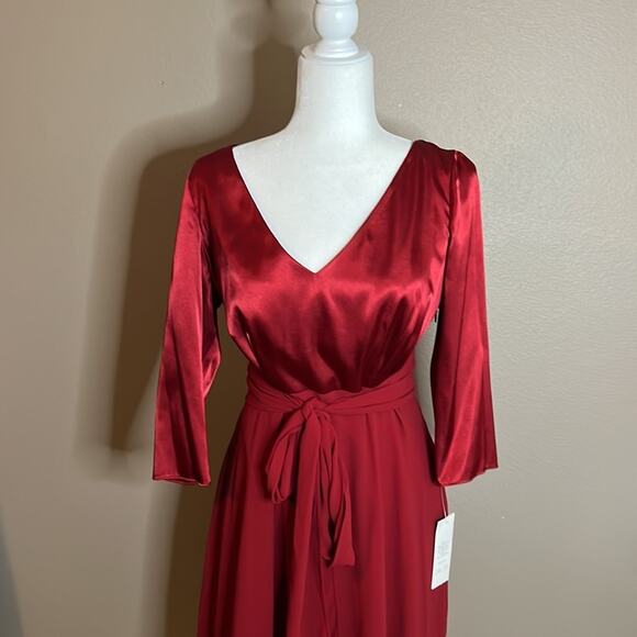 NWT Adrianna Papell Scarlet Mid-length Dress-NEW Size 10 - Picture 2 of 11